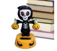 Solare Dancing Figurine Solar Powered Dancing Dolls | Cartoon Animato Halloween Dashboard Accessori per la Casa Soggiorno Veicolo Camion Viaggio su strada Auto Automotive Camera