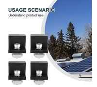 Solare Estremità Morsetto Pannello Supporto Fissaggio Centrale Sostegno