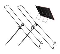 Solare Foldable Panel Bracket - 2 pezzi portatile metallo solare Mount | Folding Lightweight Solâr Panel Stand | Foldable Metal Rack No Installation Lightweight Wind Power Accessories for RV Camping
