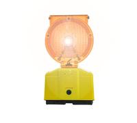 Solare LED lampada (giallo/arancione) Allarme/segnale di avvertimento per Impiego come absicherung su cantiere, in strada, di costruzione stradale - flessibile regolabile