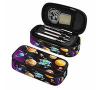 solare Pen Organizer Borsa Pianeti Razzi Sole Terra Marte Vasto universo interstellare Matite ad Trousse per cosmetici Cancelleria per ufficio Organizer per adolescenti