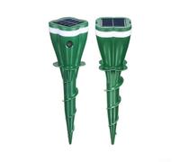 Solare per sonic Talpa Repeller 2-Pack Giardino Palo Solare per Sonic | Alimentato a energia solare, senza batterie necessarie, funzionamento diurno e notte, soluzione per la cura del prato
