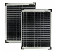 Solare Set 40 Watt Poli 2x 20 Modulo Fotovoltaico Pannello