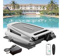 Solare Skimmer Robot - Pulitore automatico con App Control, 24/7 pulizia, doppia modalità di ricarica, adatto per piscine fuori terra e interrate