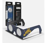 SolarEclipseGlasses Confezione da 100 - Certificato CE e ISO 12312-2 - Fornitore approvato AAS - Produttore UE - Protezione sicura per gli occhi per Eclipse del 12 agosto 2026 - Set di classe ed
