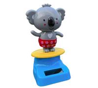 Solargetriebene Tanzender Koala - 3,94x1,97 Zoll Solar Dancing Figur, Solarbetriebene Tanzfiguren Tier Deko - Kopfwackler Deko Für SUV LKW Auto Innendekoration