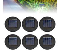 Solari di Ricambio, 6 Parti di Ricambio Luci Solari di Ricambio con Lampadine a Led, Ricambio Lampada Solare da Esterno Impermeabile IP44, per pezzi di ricambio fai da te, decorazione da giardino