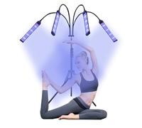 Solarium per casa, lampada abbronzante con 420 LED, 40 W, solarium, viso da 460 nm con 4 collo di cigno regolabile, solarium, abbronzatura per viso e corpo