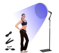 Solarium per la Casa, 50 W, 250 LED, 460 NM Lampada Abbronzante con Supporto Regolabile in Altezza e Occhiali Lampade Abbronzanti per il corpo e il viso