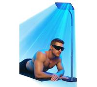 Solarium per la casa, lampada abbronzante da 50 W, con base retrattile, 225 pezzi, 460 NM + 490 NM, per uso domestico