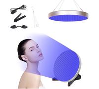 Solarium per la casa, lampada abbronzante portatile da 50 W, con occhiali solarium, lampada abbronzante con 250 LED, 460 NM, supporto pieghevole regolabile, lampada solare per corpo e viso