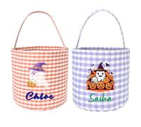 Solarix Borsa Halloween Personalizzata con Nome, Dolcetto o Scherzetto | Borsa Halloween Personalizzabile, Decorazione Halloween, Borsa per Feste da Vampiro, Accessorio per Costume per Feste Festive
