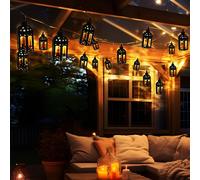 Solarleuchte Esterna Lichterkette Deko Terrazza Orientalisch Lanterna 30x LED