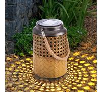 Solarleuchte LED Boho Laterna da Giardino Marrone IP44, 12x16 cm, 1 Luce [EEK: Non valutato]