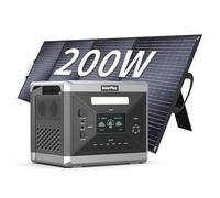 SOLARPLAY Centrale Elettrica Portatile 2400W,(4800W Potenza di Picco) Generatore Solare 2160Wh con Batteria LiFePO4,12 Porte, per Campeggio,Camper, RV, Viaggi, Emergenza Mancanza (2400W+200W)