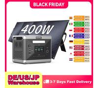 SOLARPLAY Powerbank Q2501 Stazione elettrica 400w Pannelli solari Kit completo per la casa Accessori da campeggio Carrello con maniglia regolabile