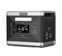 SolarPlay Q2501 Centrale Elettrica Portatile 2160 Wh con Batteria LiFePO4, 2400 W Uscita Continua, Ricarica Solare Rapida, per Backup Casa e Attività All'aperto
