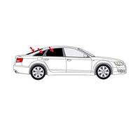 Solarplexius Tendine parasole auto per AUDI A6 2004-2011 Set completo Pannelli oscuranti pretagliati per finestrini, Protezione contro sole e calore senza pellicole o colla, Testato TÜV