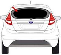 Solarplexius Tendine parasole auto per FORD FIESTA 2008-2017 Lunotto Pannelli oscuranti pretagliati per finestrini, Protezione contro sole e calore senza pellicole o colla, Testato TÜV