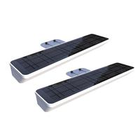 Solarsys® - Lampade solari per esterni, luce lumen 160, pannello solare 4W per segnale stradale per immobili, pubblicità e illuminazione, bianco, confezione da 2