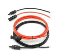 solartronics Cavo di collegamento professionale per regolatore di carica e pannelli solari, da 8 m, 4 mm², colore nero e rosso.