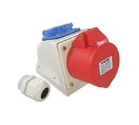 Solartronics CEE-Schuko Presa Da Parete Combinata IP44 5 Poli 16A/32A