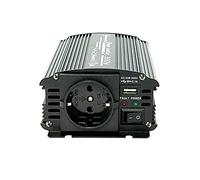 Solartronics Convertitore di tensione NM300 24V 230V Sine modificato 300W - 600W Surge - Inverter 24V su 230V Trasformatore di corrente con connettore Schuko-& USB Convertitore Inverter solare