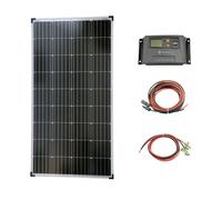 Solartronics Fotovoltaico Set 1x130 Watt Modulo Solare Carica Cavo Accessori