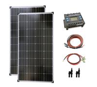 Solartronics Fotovoltaico Set 2x130 Watt Modulo Solare Regolatore di Carica