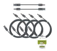 solartronics H1Z2Z2-K, cavo solare 4 x 25 m, 4 mm², connettori solari neri e neri, connettori solari su entrambi i lati, cavo di prolunga 4 mm², prodotto in Germania, con 0 pezzi