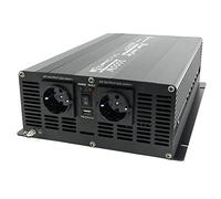 Solartronics NM3000 Convertitore di Tensione 24V 230V Modificato Sinusoidale 3000W - 6000W Spitzenleistung - 24V Su Trasformatore Corrente Con Schuko-& Connessione USB Solar