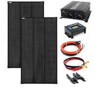 Solartronics Set Completo 2x 120 Watt Modulo Solare 1080x580, NM 1000W Variatore Regolatore di Carica Fotovoltaico Off-Grid
