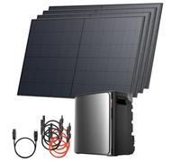 Solarway Centrale elettrica da balcone 2000 W/800 W con memoria EcoFlow Stream Ultra X da 3,8 kWh - Set completo con moduli solari da 500 W, inverter e accessori, mini impianto solare pronto per la