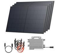 Solarway Centrale elettrica da balcone 2000 Wp/2000 W-800 W con Deye SUN-M200G4-EU-Q0 - Set completo con moduli solari da 500 W, inverter e accessori, mini impianto solare pronto per la presa