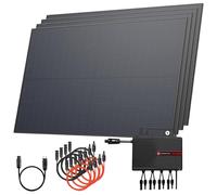 Solarway Kit di alimentazione per balcone 2000W completo con presa - Uscita regolabile 600/800/2000W - 4 moduli JaSolar da 500W, inverter con APP e WiFi, Plug&Play