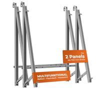 Solarway Supporto per centrali elettriche da balcone, ringhiera, facciata e tetto piano, fissaggio per 2 pannelli solari, set | angolo di inclinazione 10-30°