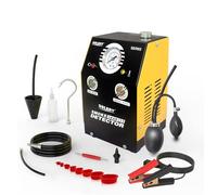 Solary Macchina del fumo EVAP, rilevatore di prova di perdite del sistema di carburante auto 12 V, con manometro, giallo