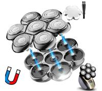SOLASKY Testina universale magnetica a 7 lame compatibile con rasoio FREEDOM Testine di ricambio universali
