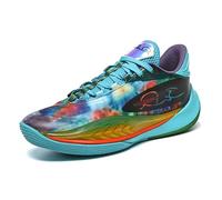 Solastride Le Scarpe da Basket da Uomo Sono Traspiranti, Antiscivolo, Resistenti all'Usura, ammortizzanti e rimbalzanti, Adatte for l'allenamento Sportivo all'aperto.(Blue,37 EU)