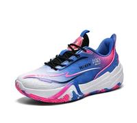 Solastride Le Scarpe da Basket Unisex Sono Traspiranti, Antiscivolo, Resistenti all'Usura, ammortizzanti e rimbalzanti, Scarpe Sportive for Ragazzi.(Purple,42 EU)