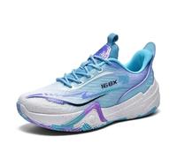 Solastride Le Scarpe da Basket Unisex Sono Traspiranti, Antiscivolo, Resistenti all'Usura, ammortizzanti e rimbalzanti, Scarpe Sportive for Ragazzi.(Blue,37 EU)