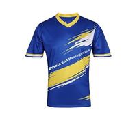 Solastride Maglia da Calcio Uomo 2026 casa della Squadra Nazionale Versione Fan Supporta più Squadre in Europa/America/Asia/Africa(Bosniaand,L)