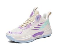 Solastride Scarpe da Basket Alte da Uomo, Antiscivolo, Resistenti all'Usura, con Impugnatura rimbalzante, Scarpe Sportive da Esterno for Adolescenti(Purple,40 EU)