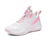 Solastride Scarpe da Basket Alte da Uomo, Antiscivolo, Resistenti all'Usura, con Impugnatura rimbalzante, Scarpe Sportive da Esterno for Adolescenti(Pink,35 EU)