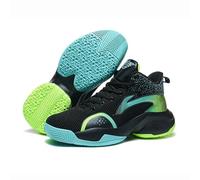 Solastride Scarpe da Basket da Uomo Alte, Antiscivolo, ammortizzanti, con Suola Larga, Traspiranti, Allacciate, alla Moda, Sportive(Black,43 EU)