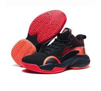 Solastride Scarpe da Basket da Uomo Alte, Antiscivolo, ammortizzanti, con Suola Larga, Traspiranti, Allacciate, alla Moda, Sportive(Red,39 EU)