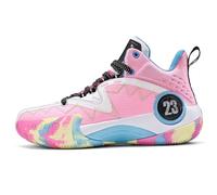 Solastride Scarpe da Basket Unisex Stivali da Allenamento Sportivi alla Moda e alla Moda, Traspiranti, Antiscivolo, dal Taglio Alto(Pink,41 EU)