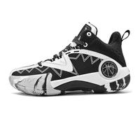 Solastride Scarpe da Basket Unisex Stivali da Allenamento Sportivi alla Moda e alla Moda, Traspiranti, Antiscivolo, dal Taglio Alto(Black,40 EU)