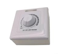 Solaughguy 0-10V Luce Dimmer Interruttore Regolatore di Luminosità Regolabile Modulo per Driver LED Raddrizzatori Elettronici Installazione Pannello A Parete Bianco AC85-277V