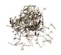 Solaughguy 100 clip a molla in acciaio al manganese con perno di bloccaggio per palo della tenda e pagaia per kayak, diametro superiore della perlina di 3 mm, chiusura argento per attrezzature da
